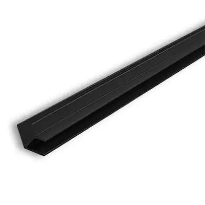 Комплектующие к стеновым панелям планка мщ угловая соединительная (ёлочка) 6 мм, черная