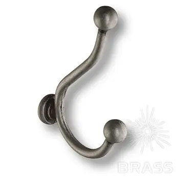 Крючки мебельные Brass 8500-33 крючок мебельный, старое серебро