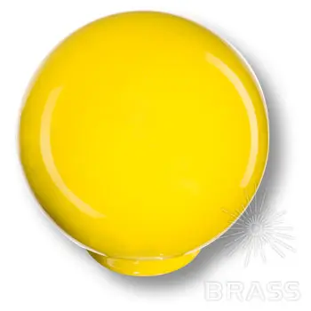 Ручки Brass Детские 626am1 ручка мебельная детская, шарик, цвет желтый глянцевый