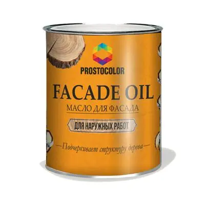 Масла для дерева Prostocolor масло для фасада prostocolor, цвет мокачино, 2,2л