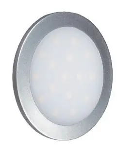 Светильники светильник palis-19-2 12v, 1,8w, 4000к серебристый, d60мм (круг)