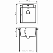 Мойки Polygran мойка кухонная polygran модель argo 460 белый хлопок